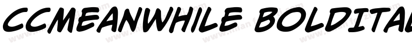 CCMeanwhile BoldItalic字体转换